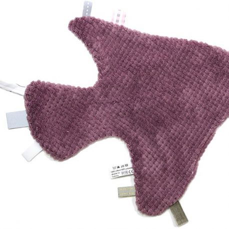 Snoozebaby Knuffeldoekje (Sweet Dreaming) bird style - Soft Mauve